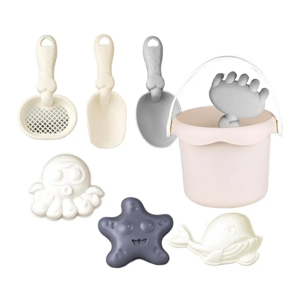 Children's Beach Toy Set, ATV, Sand Digging and Water Toy, Beach Bucket, Hourglass, Shovel, Beach Sand Play Tool Beach Toy